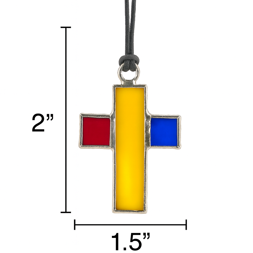 Stained Glass Car Cross – Share Your Faith